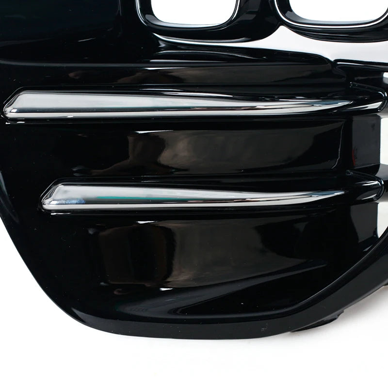 Frront Bumper Fog Light Cover Grille For KIA Sportage GT LINE MK4 2016 2017 2018 Headlight Shade Bright Black Car Accessories