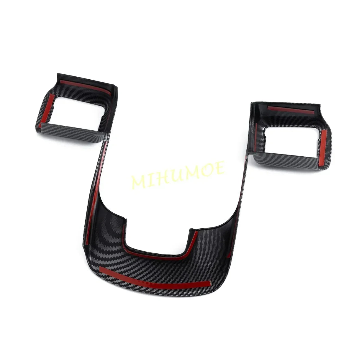 For 2024 2025 Hyundai Santa Fe Carbon Fiber Interior Car Steering Wheel Switch Cover Trims Accessories