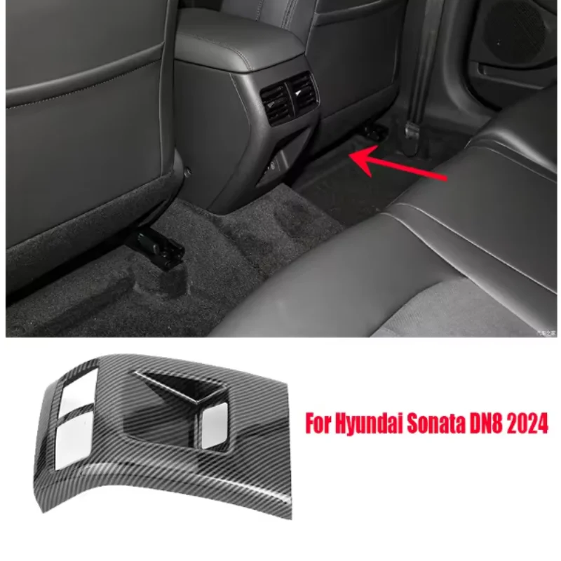 LHD for Hyundai 11th Sonata DN8 2024 Central control gear USB charger panel decorative frame interior modification accessories