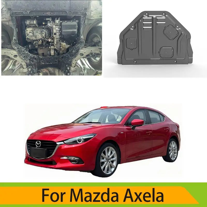 Car Accessories Black Under Engine Guard Mudguard Board Splash Shield Mud Fender Plate Panel For Mazda Axela 2014-2019