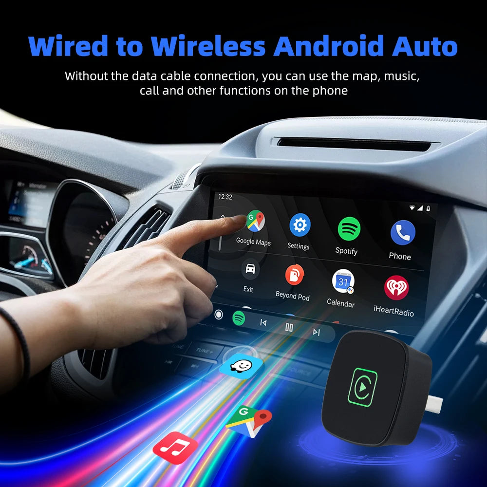 Plug-And-Play 2 In 1 Wireless Carplay Android Auto for Hyundai Honda Haval Genesis Ford Fiat Dodge Chevrolet Borgward Ram Volvo