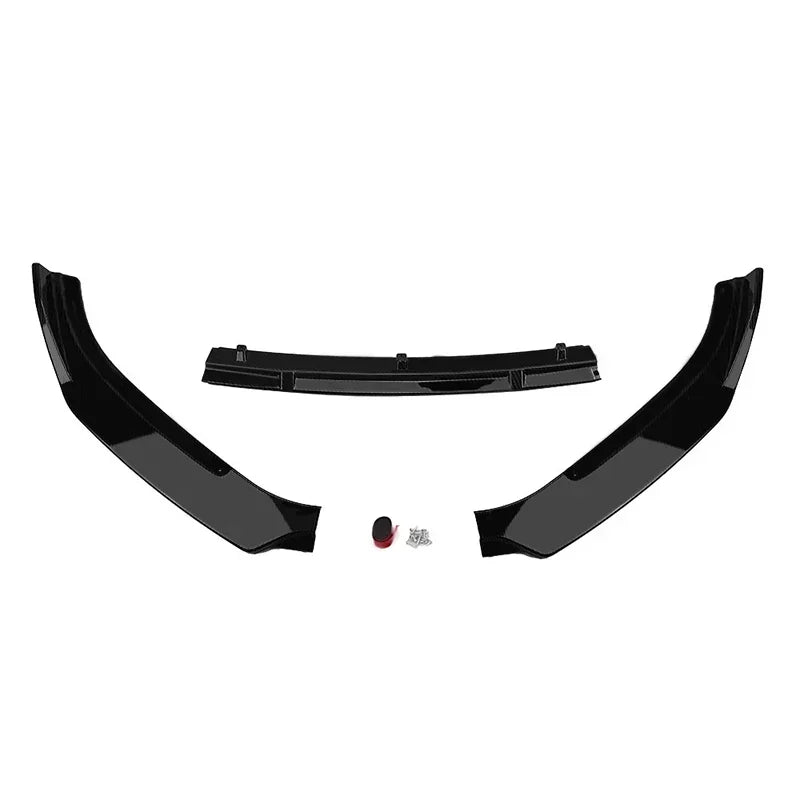 Car Accessories Glossy Black Protective Cover Front Bumper Lip Body Kit Spoiler Fit For Mazda 3 Axela 2014 2015 2016 2018 2018