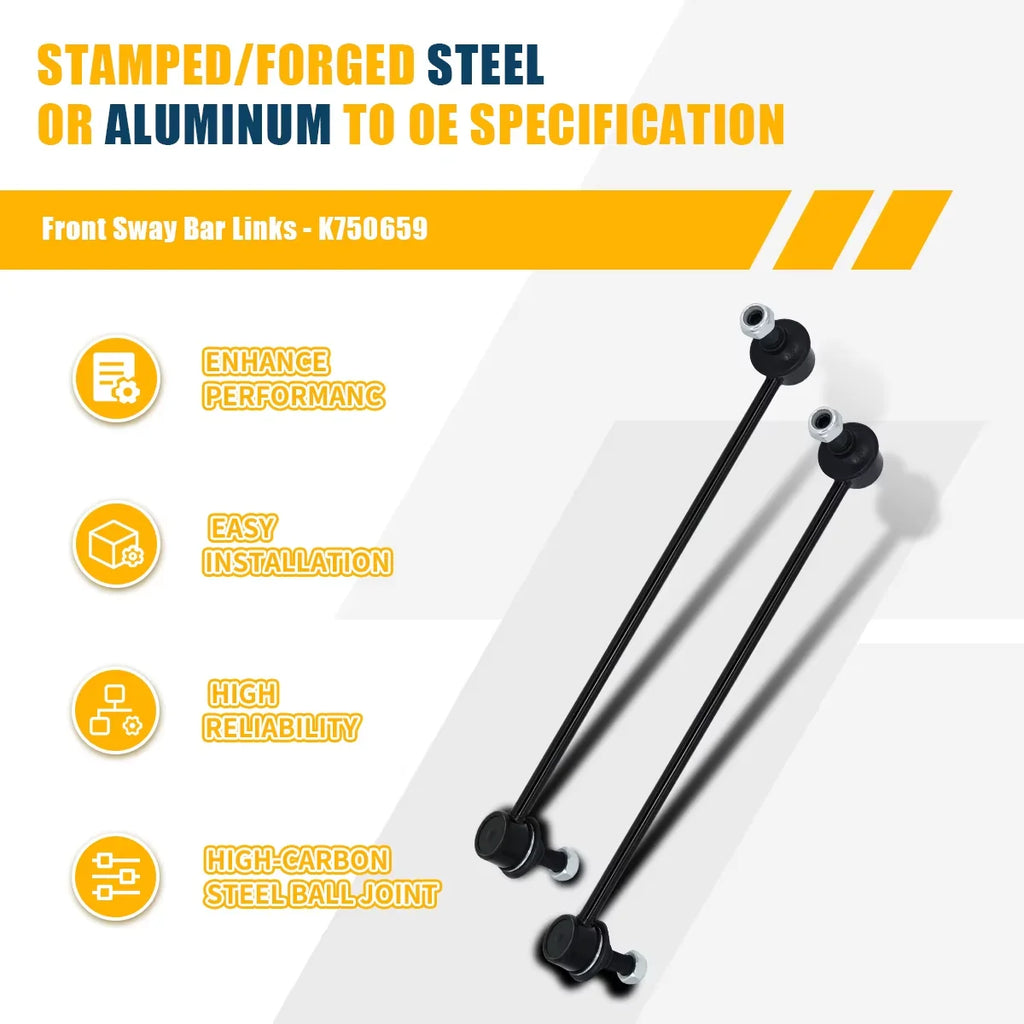 Svenubee Front Lower Suspension Control Arm Stabilizer Link 6Pcs Kits for Hyundai Santa Fe Kia Sport Sorento 2013 2014 - 2018
