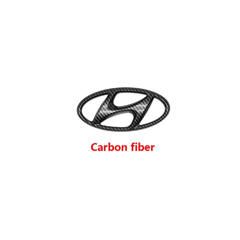 ABS Hyundai Car Logo Front Grille Decoration Sticker Accessories For Tucson I40 ix25 ix35 Emblem Accent Elantra Santa fe Sonata