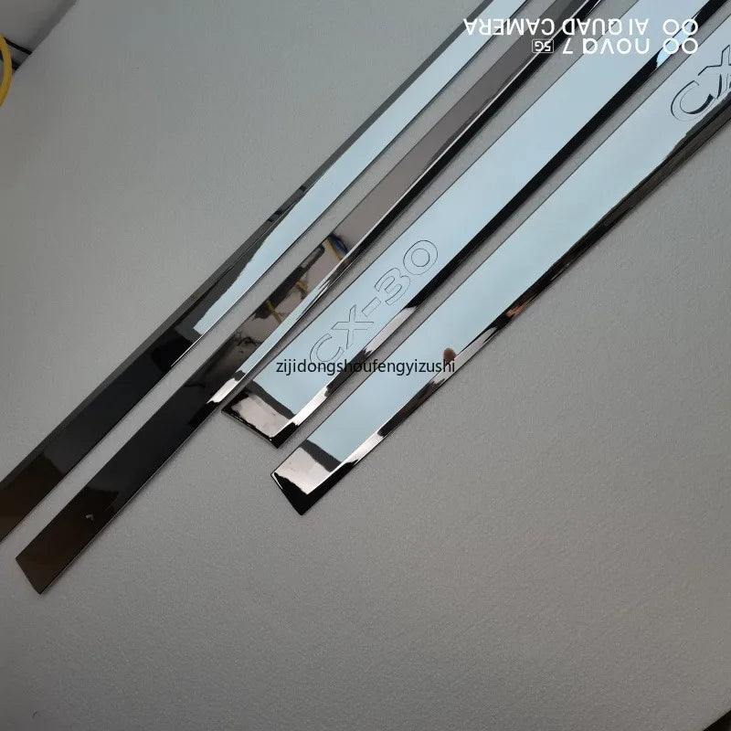 Car Accessories For Mazda CX-30 cx30 2020 2021 2022 2023 2024 ABS Chrome car door trim body anti chafing protective trim