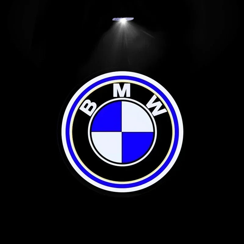 2 قطعة من مصابيح الترحيب بباب السيارة بشعار LED مع إسقاط ليزر لسيارات BMW 50th E63 E64 F60 F32 F33 F36 F82 F83 وملحقاتها