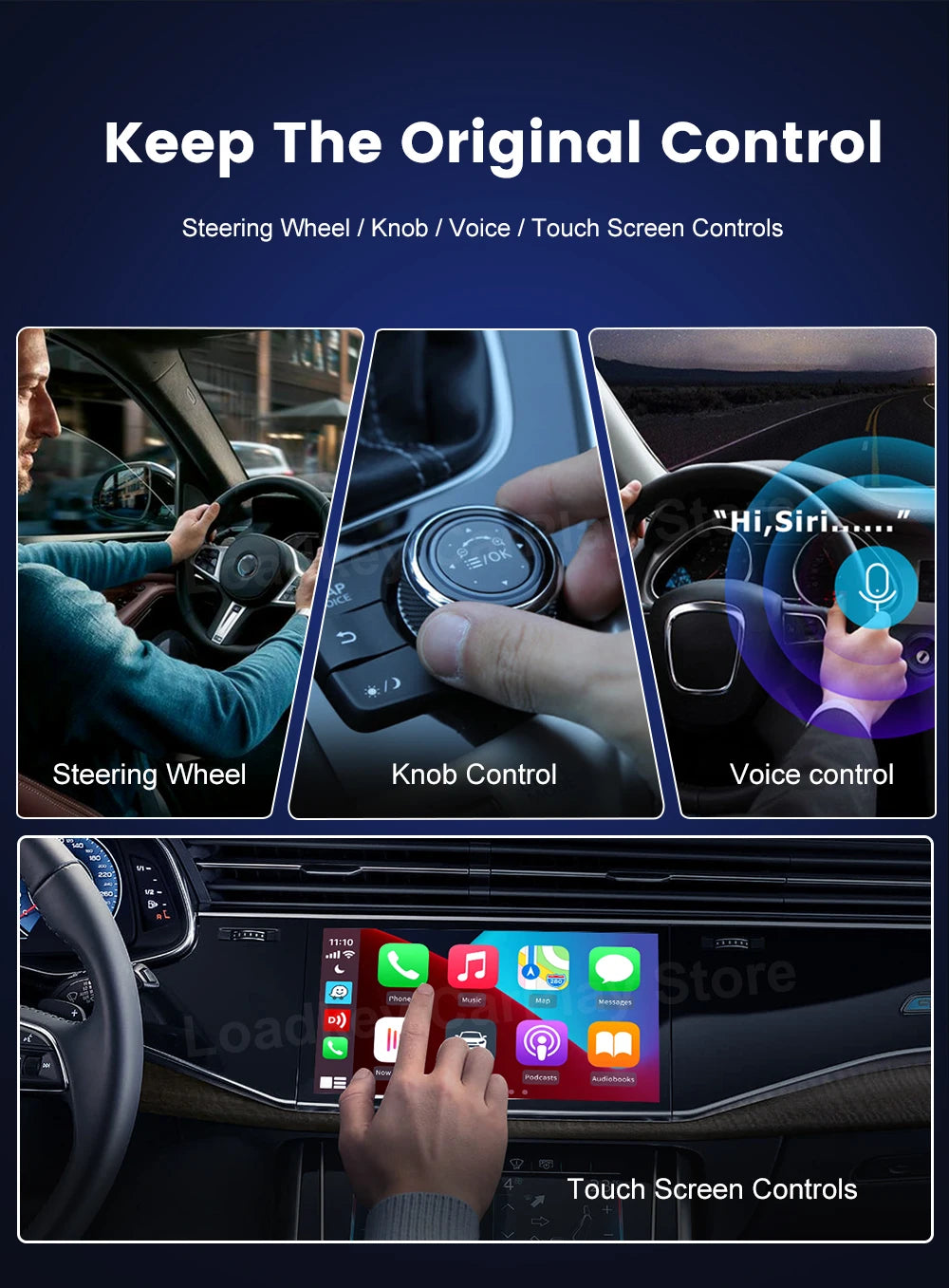 CarlinKit 5.0 & CarlinKit 4.0 Wireless CarPlay Android Auto Waze Music Spotify Auto For Audi Golf Peugeot Mazda KIA Mercedes MG