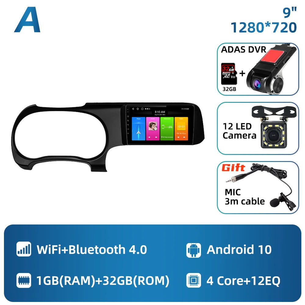 For Hyundai I10 2019 - 2023 Carplay Car Multimedia 2 Din Android Car Stereo Radio Auto Radio GPS Navigation Android Auto WIFI