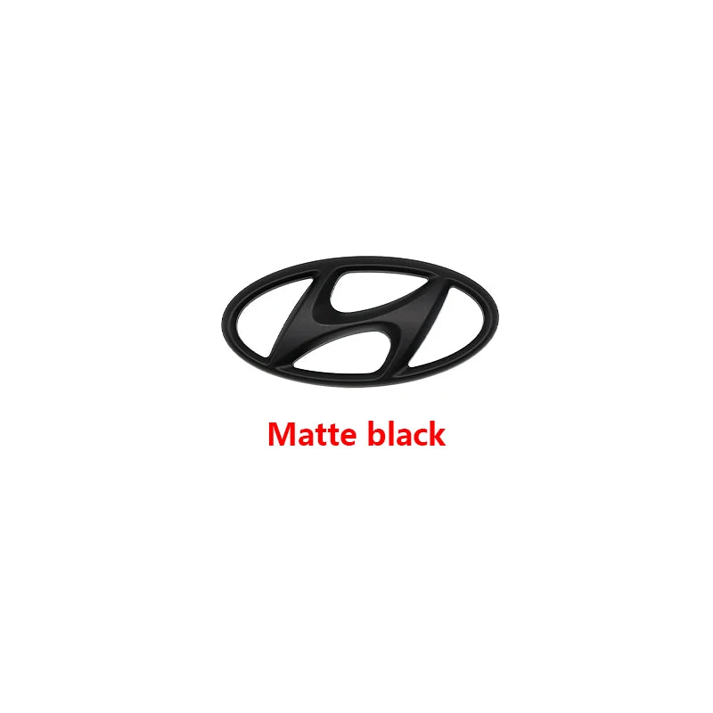 ABS Hyundai Car Logo Front Grille Decoration Sticker Accessories For Tucson I40 ix25 ix35 Emblem Accent Elantra Santa fe Sonata