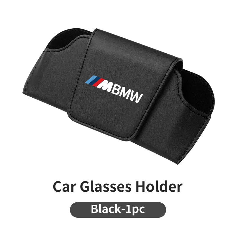 حافظة تخزين واقية من الشمس للسيارة مع مشبك نظارات شمسية لسيارة BMW E46 E90 E60 F30 F10 E39 E36 F20 E87 E70 E91 E30 G60