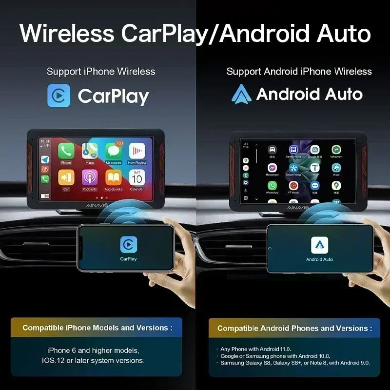 CarPlay Ai Box Wired to Wireless Andriod 12.0 & Carplay & Android Auto 3In1 Car Smart Multimedia Box Built-in Youtube Nexflit