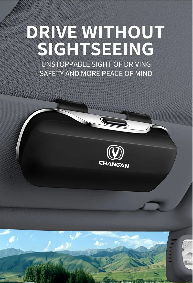 شانجان لامور 2025 CS35 CS55 CS75 CS85 Plus Hunter F70 X7 Accessories Car Visor Sunglasses Glasses Case Glasses Holder Glasses Clip Box