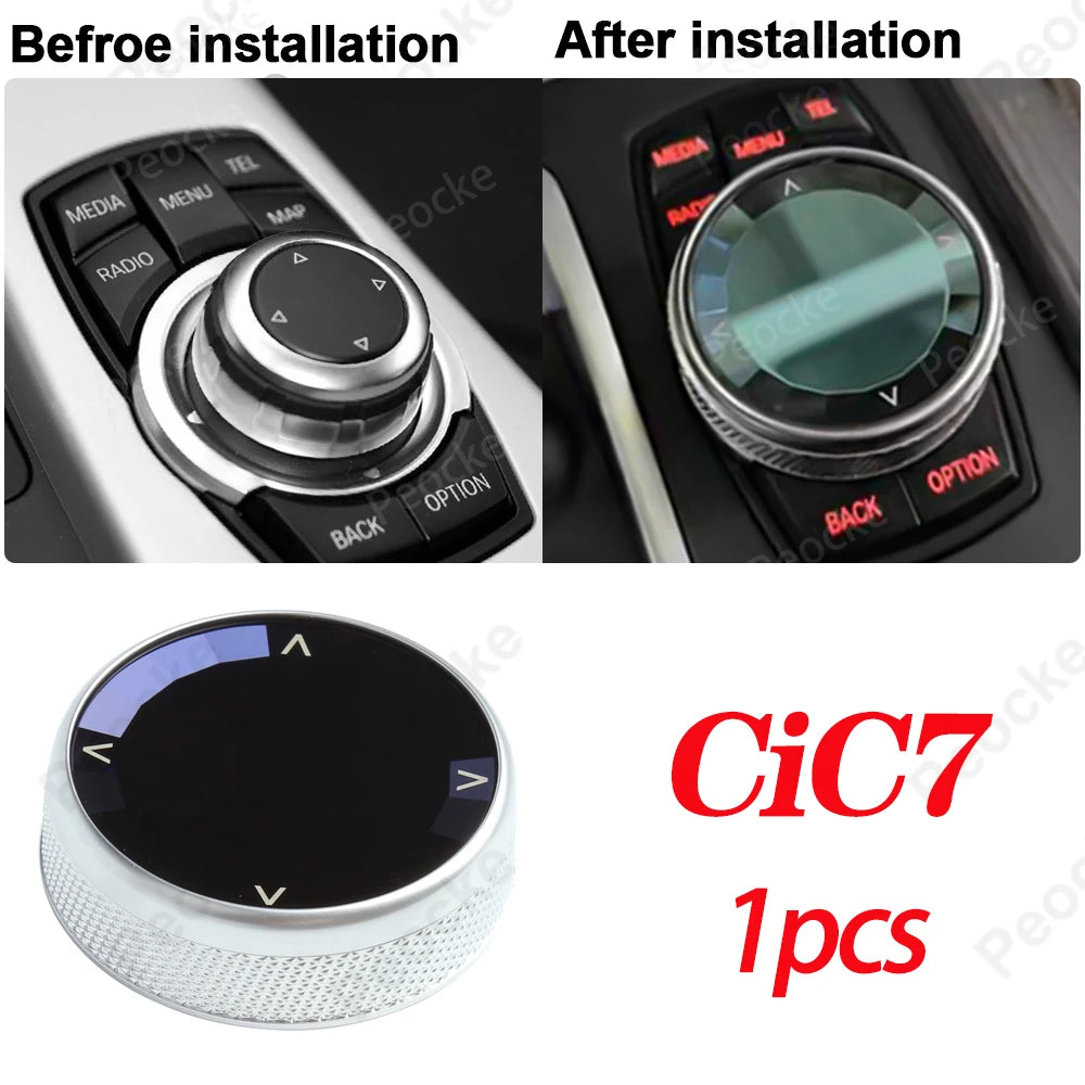 مقبض الوسائط المتعددة الكريستالي لسيارة BMW F33 F20 G20 G12 G30 F30 F11 غطاء أزرار الوسائط المتعددة للسيارة G26 G29 F10 F06 F22 F36 ملحق السيارة