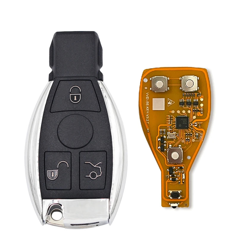 Xhorse VVDI BE Key Pro لمفتاح مرسيدس بنز V3.2 PCB، إصدار محسّن، ذكي 315 ميجا هرتز/433 ميجا هرتز 