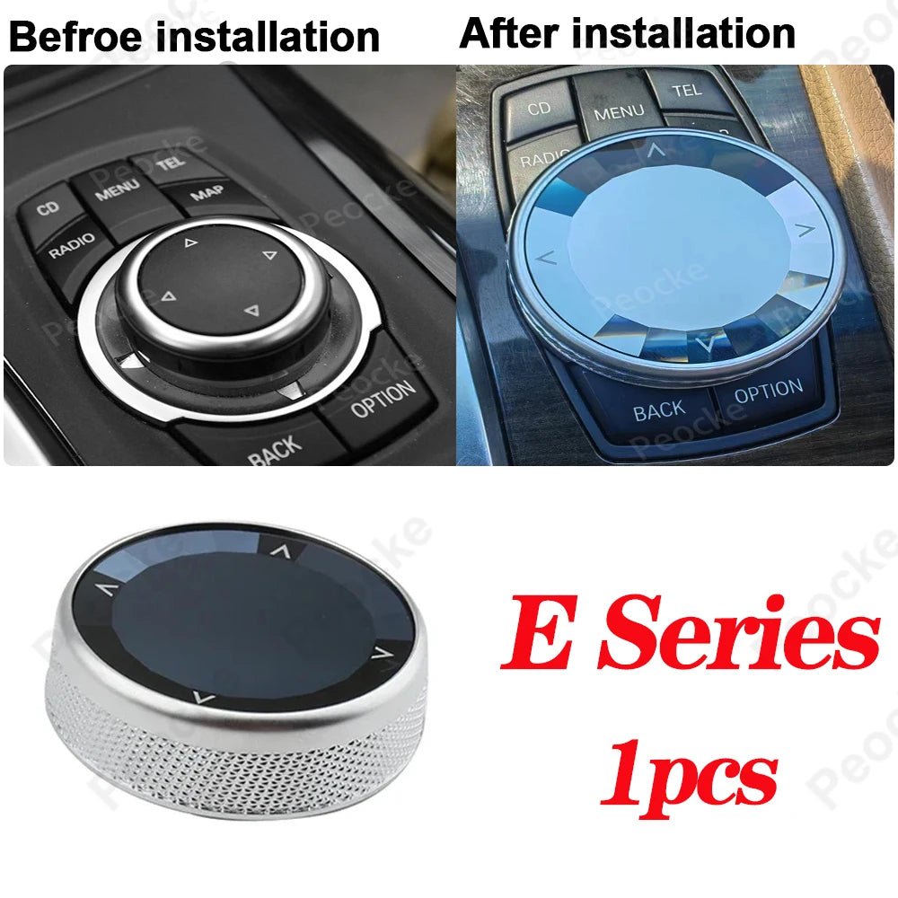 مقبض الوسائط المتعددة الكريستالي لسيارة BMW F33 F20 G20 G12 G30 F30 F11 غطاء أزرار الوسائط المتعددة للسيارة G26 G29 F10 F06 F22 F36 ملحق السيارة