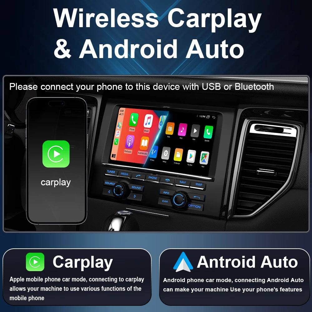 راديو سيارة لاسلكي Carplay لسيارة Hyundai I30 Elantra GT 2011 - 2017 Android Auto مشغل فيديو ستيريو متعدد الوسائط نظام تحديد المواقع والملاحة 