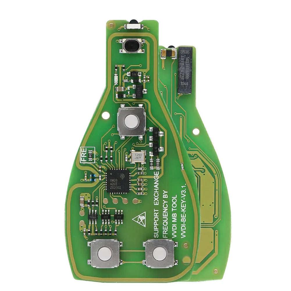 Xhorse VVDI BE Key Pro لمفتاح مرسيدس بنز V3.2 PCB، إصدار محسّن، ذكي 315 ميجا هرتز/433 ميجا هرتز 