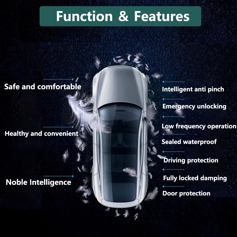 ZhuCamX لسيارة Hyundai Ioniq 5 موديل 2021 2022 2023 2024 2025 نظام إغلاق الباب الكهربائي الناعم الأصلي مع قفل مزلاج الباب 