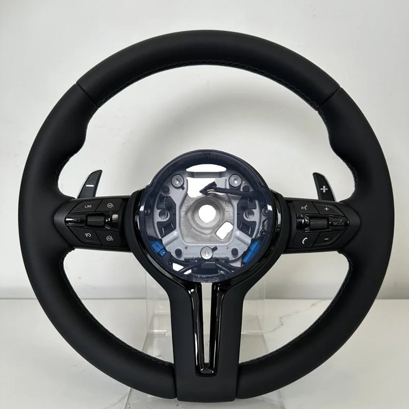 عجلة قيادة رياضية M من جلد ألكانتارا نصفية لسيارات BMW F01 F06 F10 F11 F20 F21 F22 F30 F31 F32 F34 F36 F80 F82 F87 F90 M3 M5 